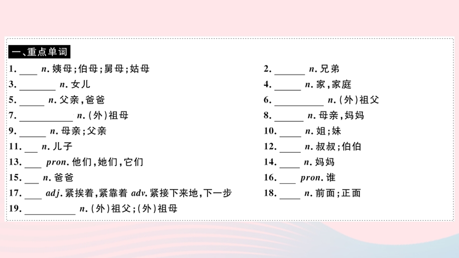 七年级英语上册 Module 2 My family Unit 1 Is this your mum（小册子）课件 （新版）外研版.pptx_第2页