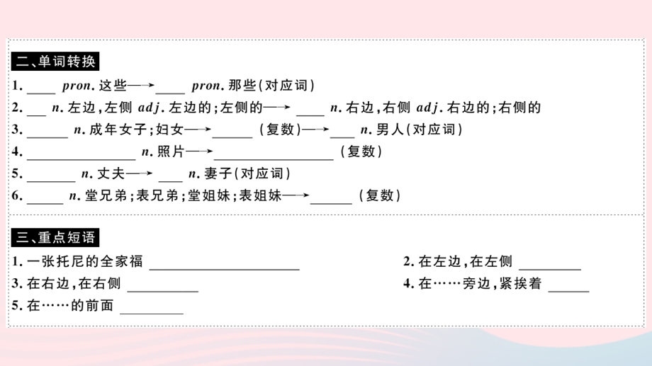 七年级英语上册 Module 2 My family Unit 1 Is this your mum（小册子）课件 （新版）外研版.pptx_第3页