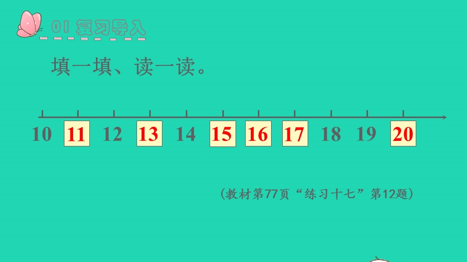 2022一年级数学上册 6 11-20各数的认识第3课时 10加几、十几加几与相应的减法教学课件 新人教版.pptx_第2页