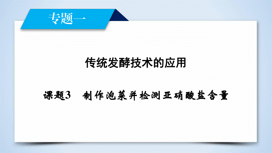 2019-2020学人教版生物选修一导学同步课件：专题1 课题3　制作泡菜并检测亚硝酸盐含量 .ppt_第2页