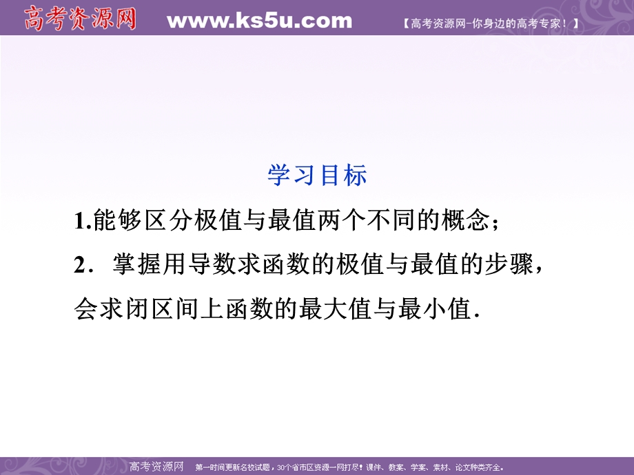 2012优化方案数学精品课件（苏教版选修1-1）：3.3.3 最大值与最小值.ppt_第2页