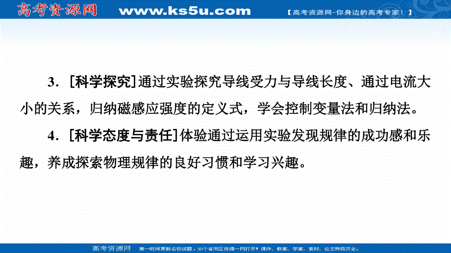 2021-2022同步新教材教科版物理必修第三册课件：第3章 2．磁感应强度　磁通量 .ppt_第3页