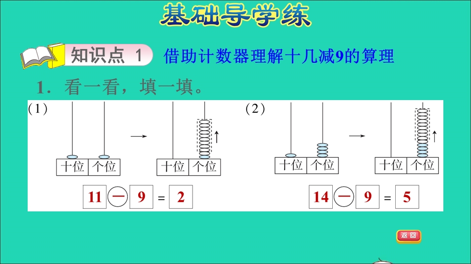 2022一年级数学下册 第1单元 加与减(一)第1课时 买铅笔（减法算式中各部分之间的关系）习题课件 北师大版.ppt_第3页