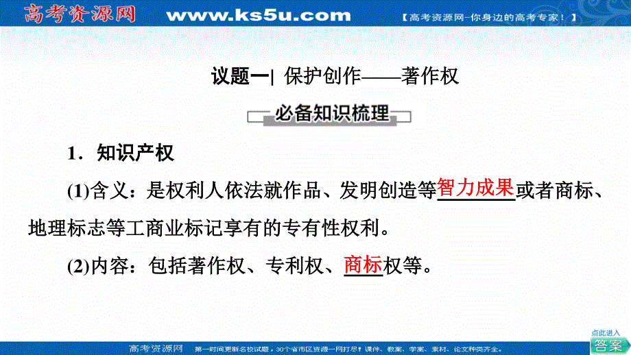 2021-2022同步新教材部编版政治选择性必修2课件：第1单元 第2课 第2框　尊重知识产权 .ppt_第3页