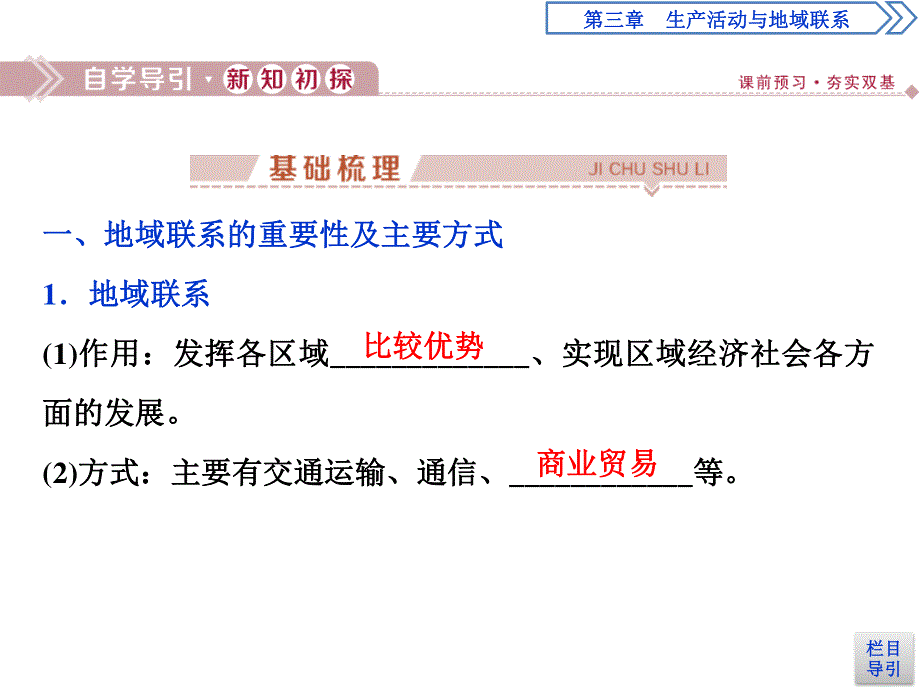 2019-2020学年中图版地理必修二新素养同步课件：第三章　第三节　地域联系 .ppt_第3页