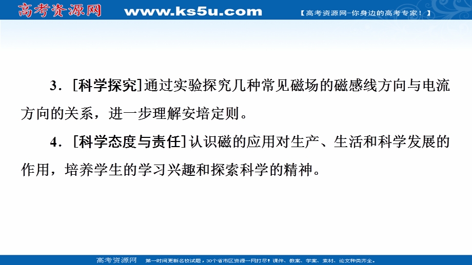 2021-2022同步新教材教科版物理必修第三册课件：第3章 1．磁场　磁感线 .ppt_第3页