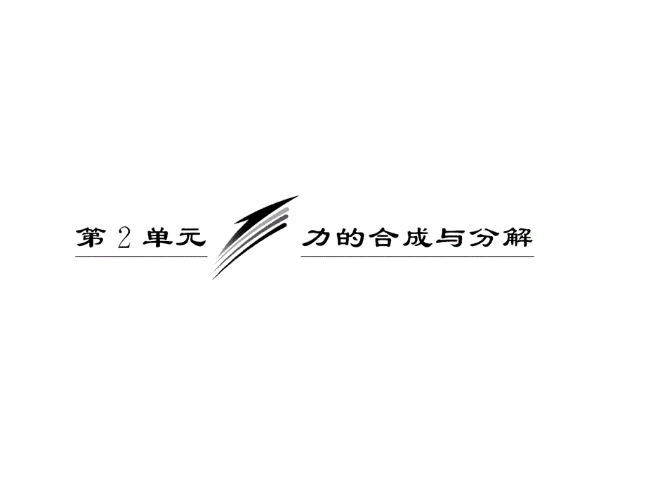 012届物理复习课件（福建用）第二章__第2单元___力的合成与分解.ppt_第1页