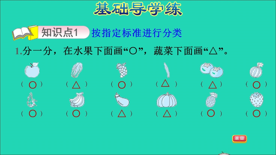 2021一年级数学上册 二 妈妈的小帮手——分类与比较 信息窗1 第1课时 分类习题课件 青岛版六三制.ppt_第3页