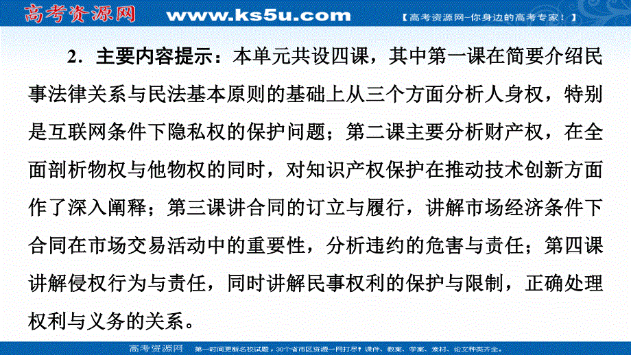 2021-2022同步新教材部编版政治选择性必修2课件：第1单元 第1课 第1框　认真对待民事权利与义务 .ppt_第3页