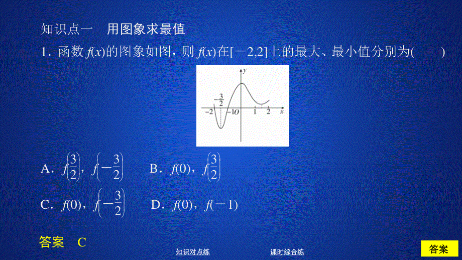 2019新教材数学人教A版必修第一册作业课件：第三章函数概念和性质3．2 3-2-1 课时作业23 .ppt_第3页