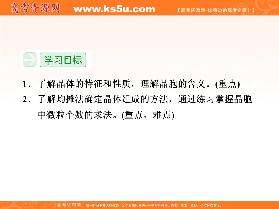 2018人教版化学选修三课件：第三章 晶体结构与性质 3-1晶体的常识PPT32张 .ppt_第3页