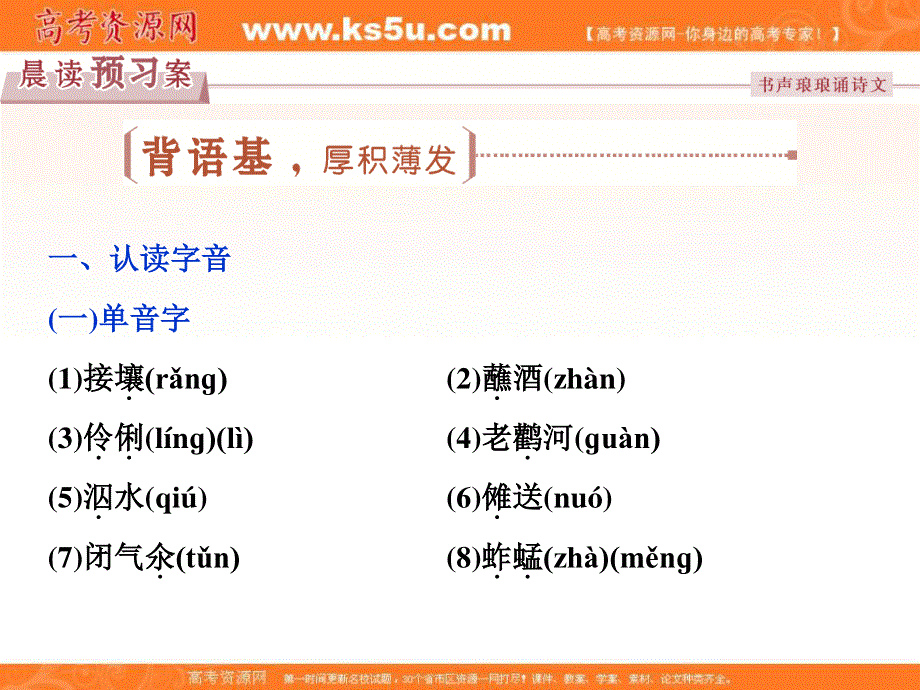 2017优化方案高中语文人教版必修5课件：第一单元3 .ppt_第2页