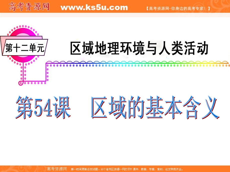 012届高三地理复习课件（广东用）模块4__第12单元__第54课__区域的基本含义.ppt_第2页