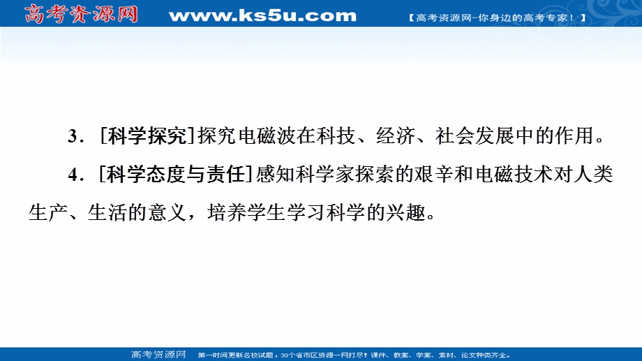 2021-2022同步新教材教科版物理必修第三册课件：第3章 4．电磁波的发现及其应用 .ppt_第3页