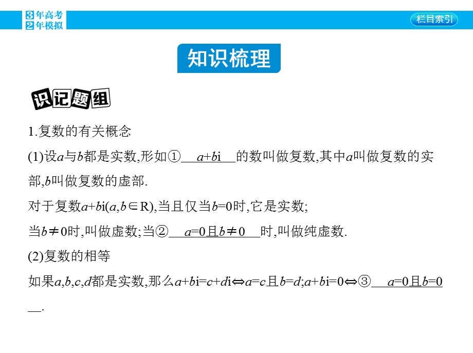 2016届人教版新课标高三数学（文）一轮复习课件 第十三章 数系的扩充与复数的引入.pptx_第2页