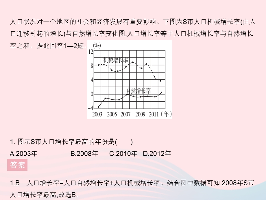 2023七年级地理上册 第四章 居民与聚落 专项 人口资料的判读作业课件 （新版）新人教版.pptx_第3页