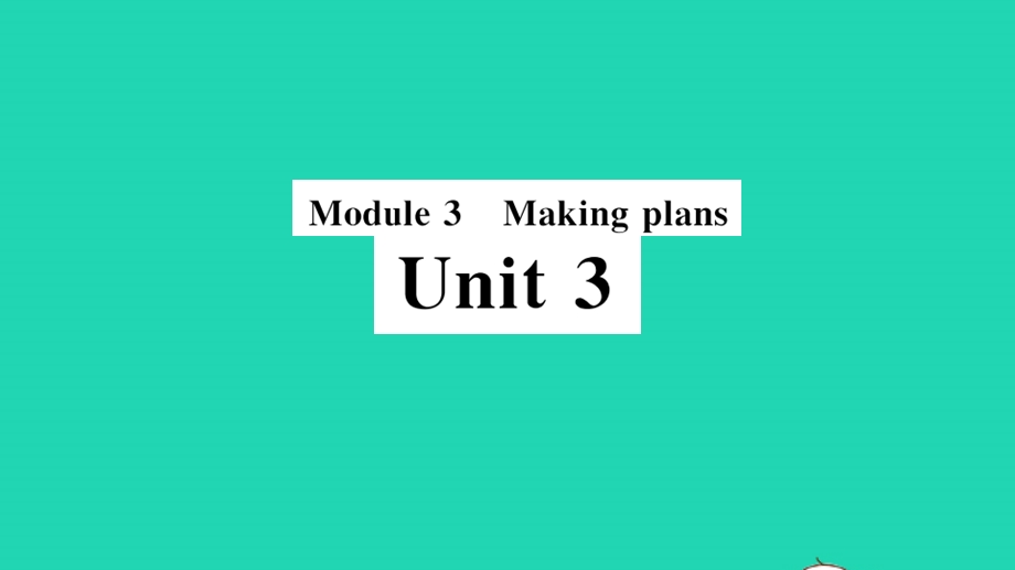 七年级英语下册 Module 3 Making plans Unit 3 Language in use（小册子）作业课件（新版）外研版.pptx_第1页