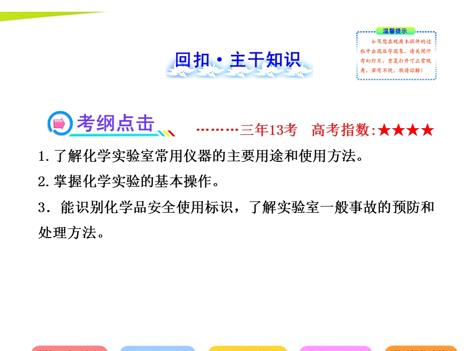 2014年化学高考总复习（回扣 归纳 体验）课件：第十一章 化学实验基础11.ppt_第2页