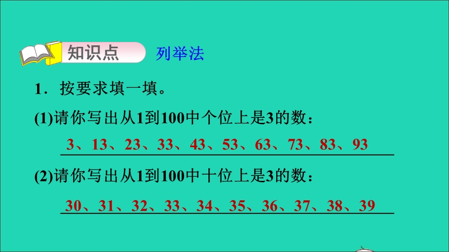 2022一年级数学下册 第3单元 丰收了——100以内数的认识 智慧广场（一）习题课件 青岛版六三制.ppt_第3页