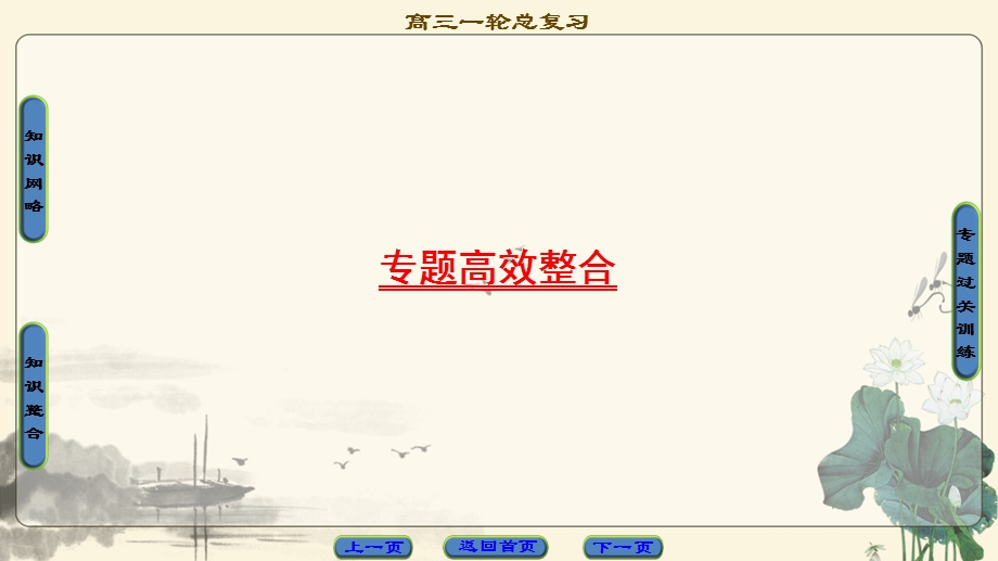 2018人民版历史高考一轮复习课件 专题1 专题高效整合 .ppt_第1页