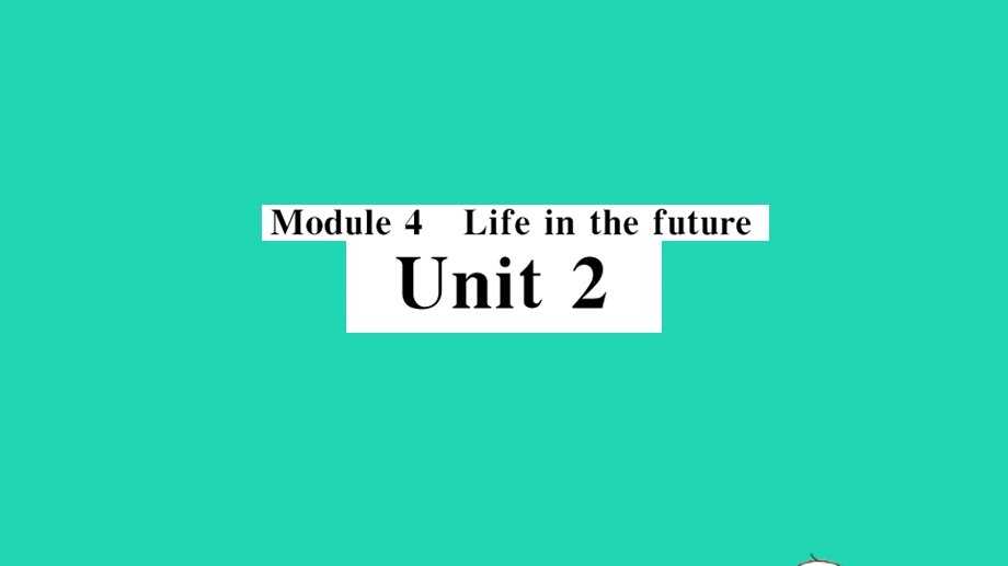 七年级英语下册 Module 4 Life in the future Unit 2 Every family will have a small plane（小册子）作业课件（新版）外研版.pptx_第1页