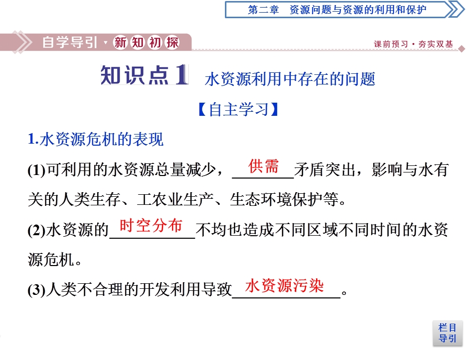 2019-2020学年中图版地理选修六新素养同步课件：第二章 第三节　水资源的利用与保护 .ppt_第3页