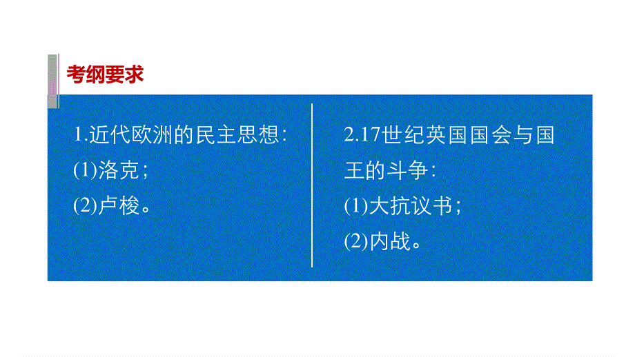 2016版高考历史（全国专用）大二轮总复习与增分策略配套课件：第一部分 板块四 选修二近代社会的民主思想与实践.pptx_第2页