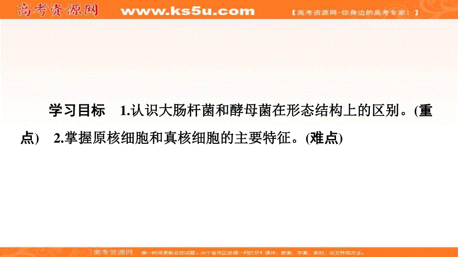 2019-2020学年中图版生物必修一课件：第1单元 第2章 第3节　真核细胞与原核细胞 .ppt_第2页