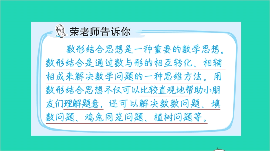 2022一年级数学下册 第3单元 生活中的数第11招 用数形结合思想解决问题课件 北师大版.ppt_第2页