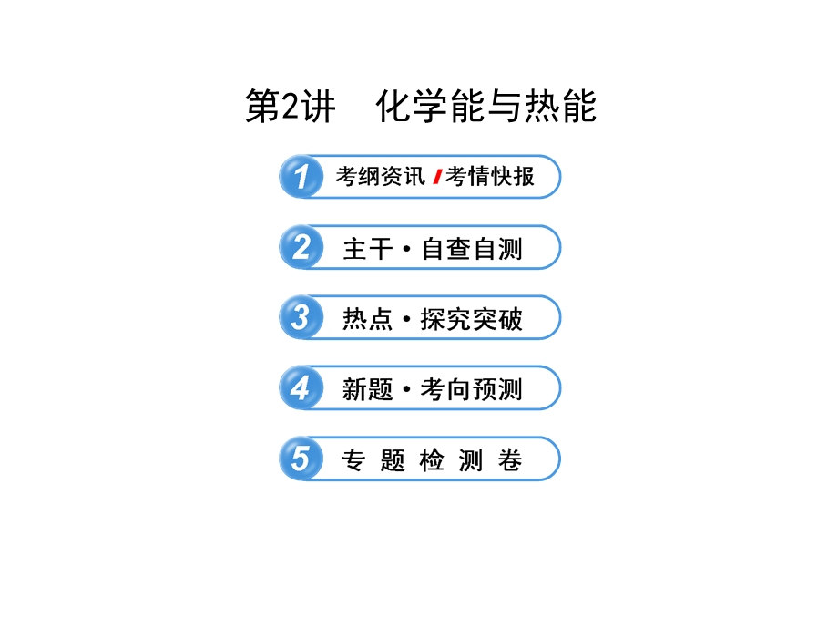 2014年化学高考专题辅导与训练课件：化学能与热能（广东专供）（共53张PPT）.ppt_第1页