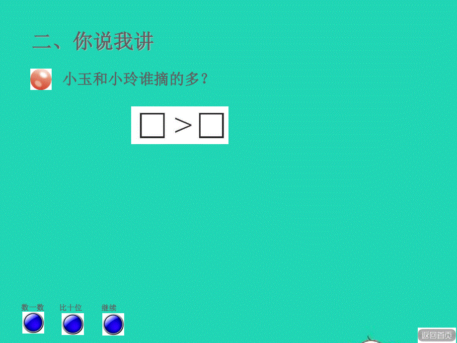 2022一年级数学下册 第3单元 丰收了——100以内数的认识 信息窗2 100以内数的大小比较授课课件 青岛版六三制.ppt_第3页