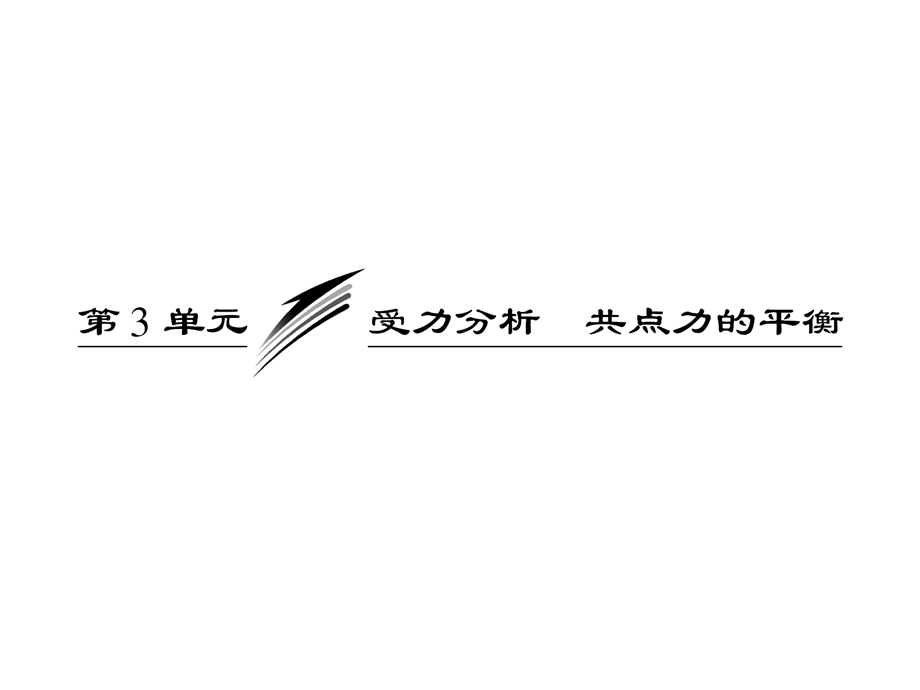 012届高三物理一轮复习第二章__第3单元__受力分析共点力的平衡.ppt_第1页