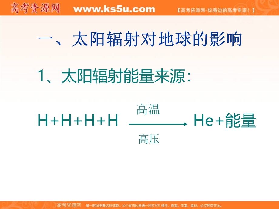 2016-2017学年人教版高中地理必修一1-2太阳对地球的影响课件 （共24张PPT） .ppt_第3页