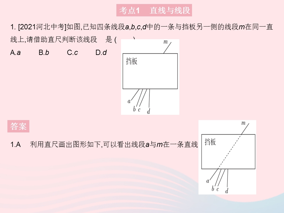 2023七年级数学上册 第二章 几何图形的初步认识热门考点集训上课课件 （新版）冀教版.pptx_第3页