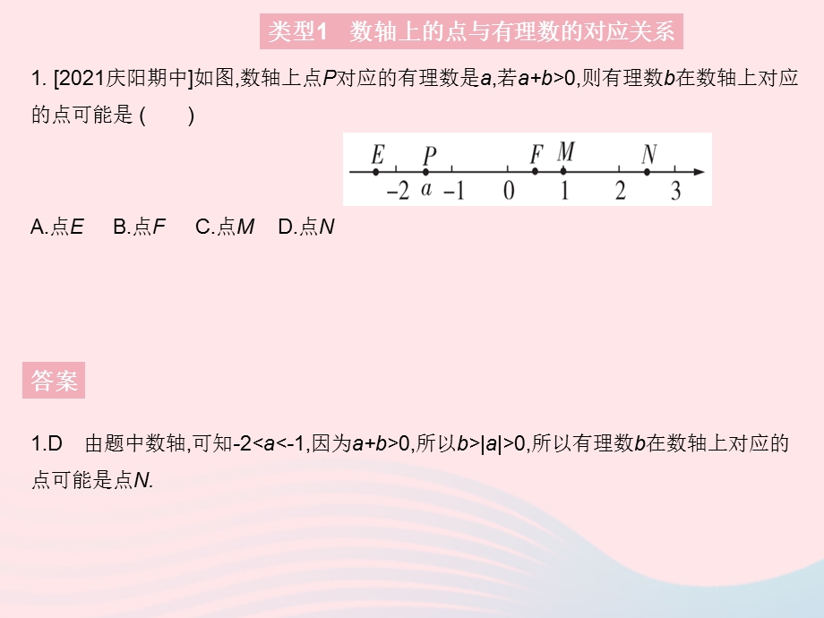 2023七年级数学上册 第2章 有理数专项1 数轴的应用教学课件 （新版）华东师大版.pptx_第3页