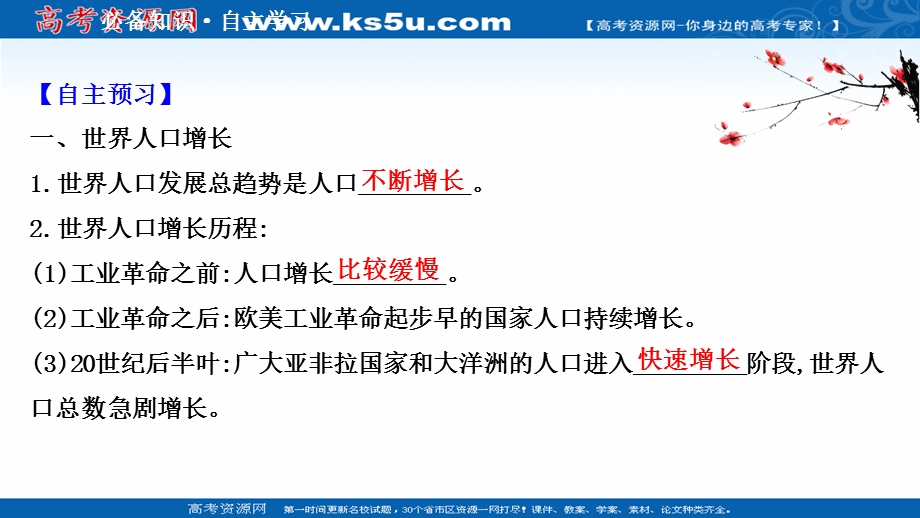 2021-2022学年中图版地理必修二课件：1-1 人口增长的模式及地区分布 .ppt_第3页