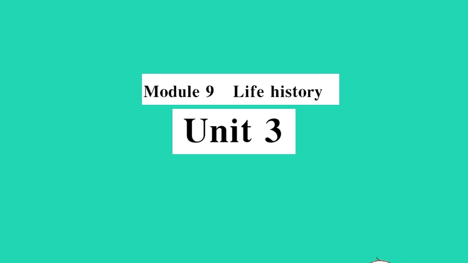 七年级英语下册 Module 9 Life history Unit 3 Language in use（小册子）作业课件（新版）外研版.pptx_第1页