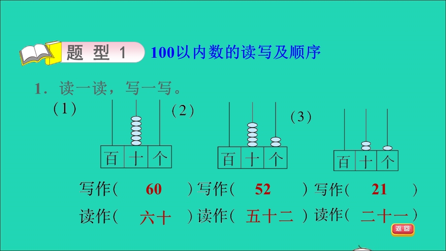 2022一年级数学下册 第3单元 认识100以内的数复习（1）课件 苏教版.ppt_第3页