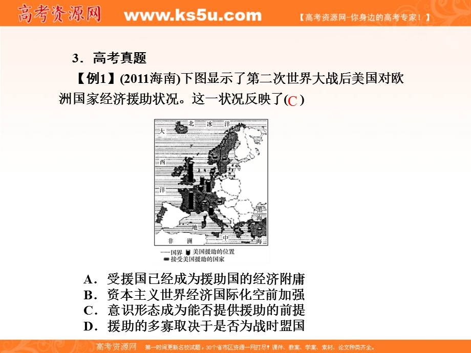 2013名师导学系列一轮复习课件历史必修1 第6单元 当今世界政治格局的多极化趋势6.22（新人教版）.ppt_第3页