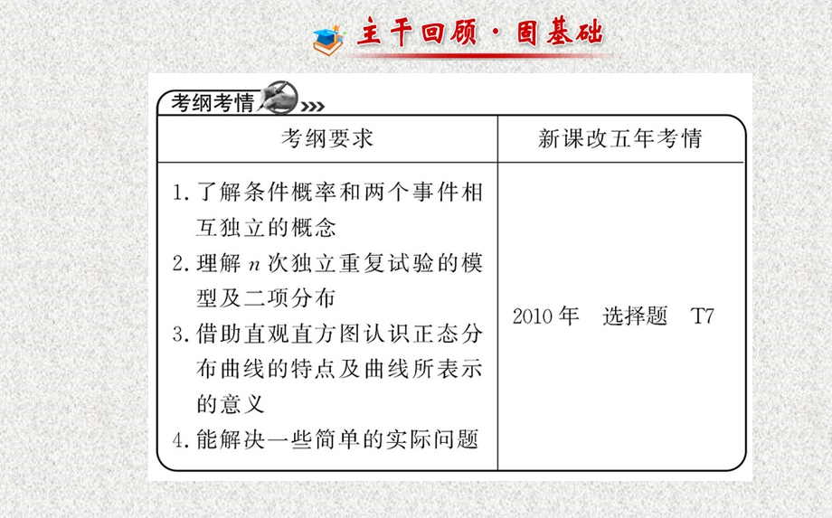 2014年人教A版数学理（广东用）配套课件：第十章 第八节二项分布、正态分布及其应用.ppt_第2页