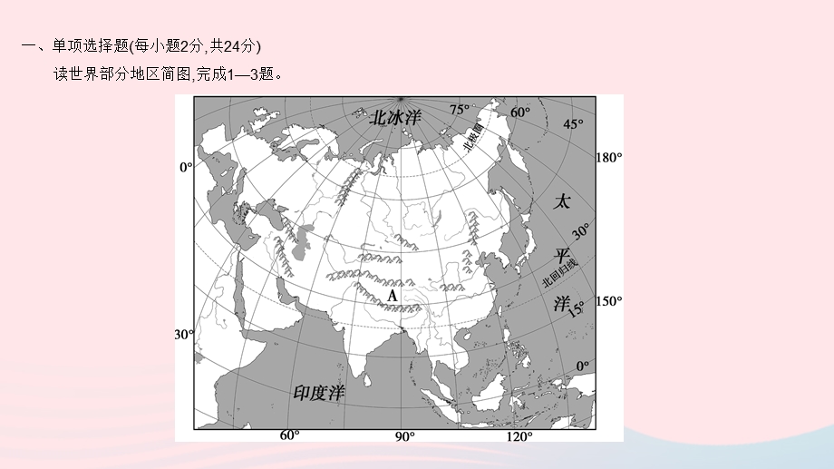 2023七年级地理下册 第六章 我们生活的大洲——亚洲全章综合检测作业课件 （新版）新人教版.pptx_第3页