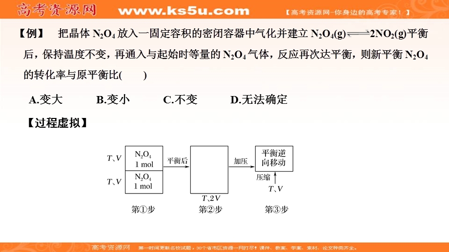 2020创新设计高考化学一轮复习（人教版）课件：核心素养提升25 化学平衡分析中的“虚拟过程”（17张） .ppt_第3页