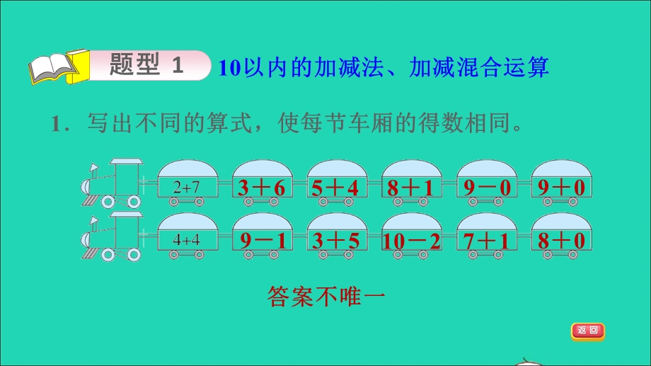 2021一年级数学上册 整理与复习第3课时 10以内的加减法课件 北师大版.ppt_第3页