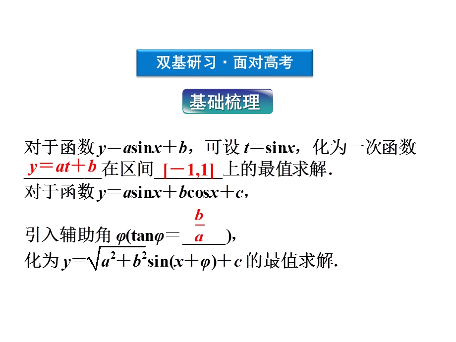 2012优化方案高考总复习数学文科 苏教版 （江苏专用）（课件）：第3章第五节.ppt_第3页