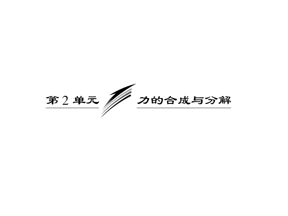 012届高三物理一轮复习第二章__第2单元__力的合成与分解.ppt_第1页