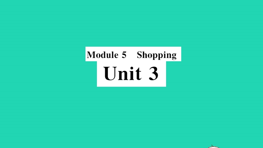 七年级英语下册 Module 5 Shopping Unit 3 Language in use（小册子）作业课件（新版）外研版.pptx_第1页