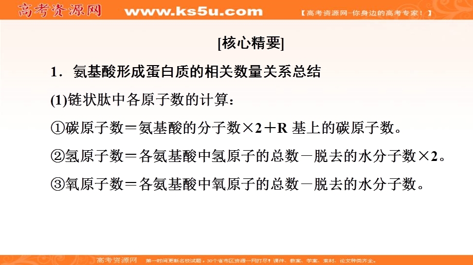 2019-2020学年中图版生物必修一课件：第2单元 素能提升课 细胞中的蛋白质与核酸 .ppt_第2页