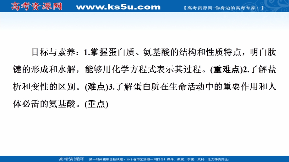 2021-2022学年人教版化学选修1课件：第1章　第3节　生命的基础——蛋白质 .ppt_第2页