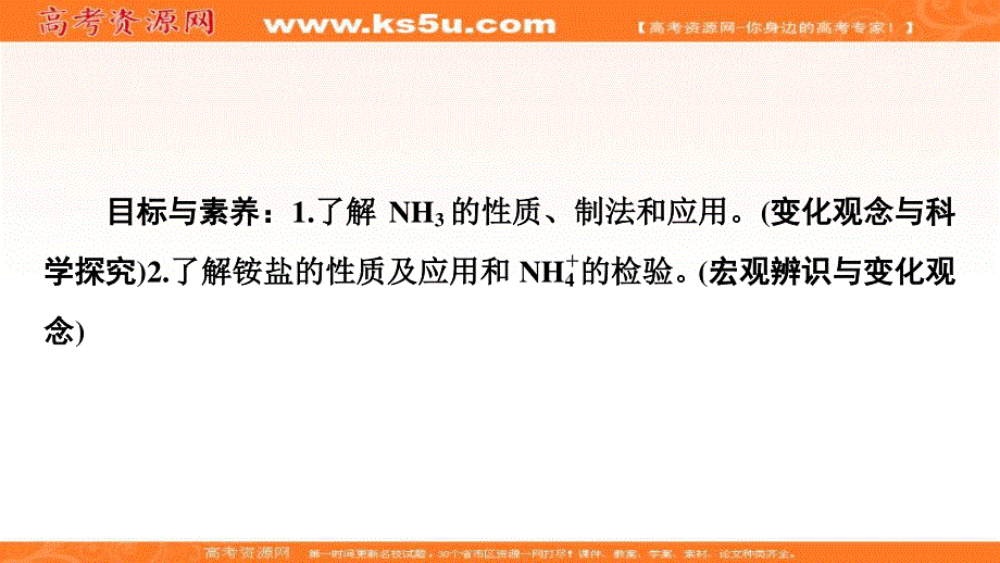 2019-2020学年人教版化学必修一课件：第4章 第4节 课时1　氨和铵盐 .ppt_第2页