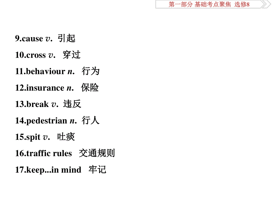 2017优化方案高考总复习&英语（北师大版）课件：第一部分基础考点聚焦 选修8UNIT 23 .ppt_第3页